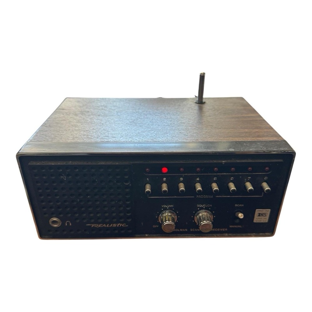 Vintage Realistic PRO-52 Patrolman Scanning Receiver, Model# 20-121